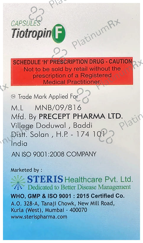 Tiotropin F 12/18mcg Capsule 15s