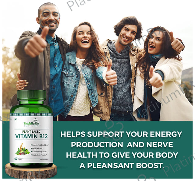 Simply Herbal Plant Based Vitamin B12 Capsule