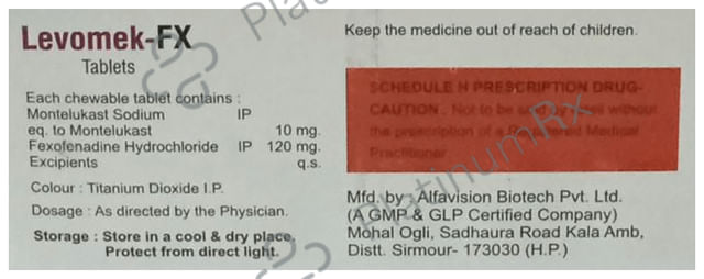 Levomek FX 120/10mg Tablet 10s