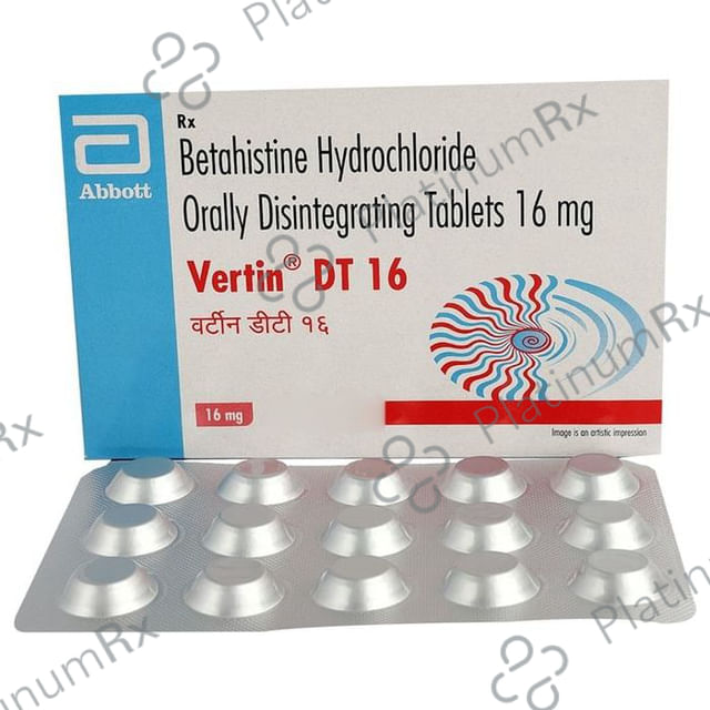Vertin 16mg Tablet DT 15s