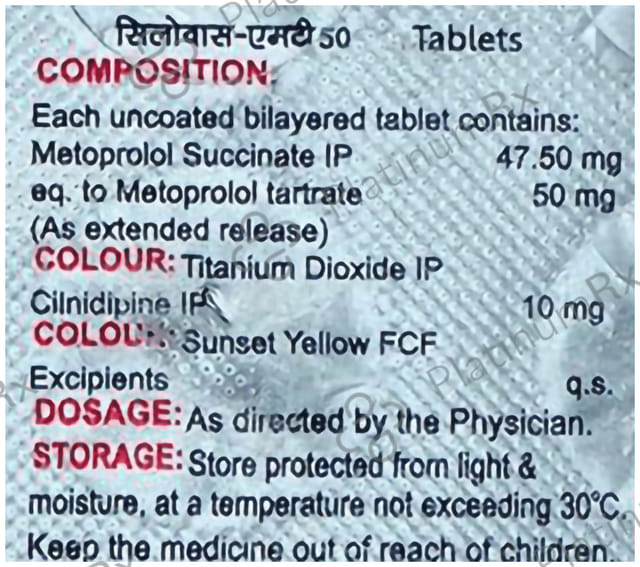Cilovas MT 10mg/50mg Tablet