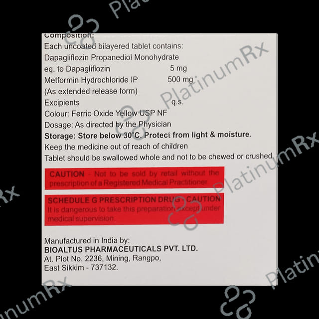 Dexiglu M 5/500mg Tablet ER 10s