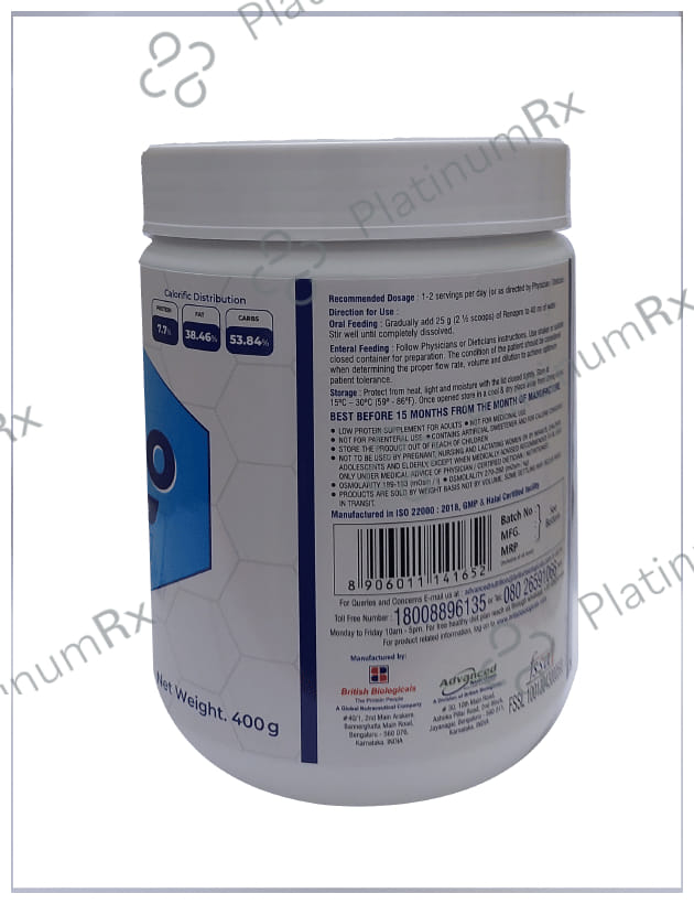Reno Pro Vanilla Flavour Powder 400gm