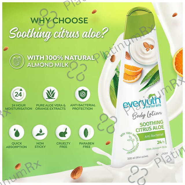 Everyuth Naturals Soothing Citrus Aloe Body Lotion 200 ml
