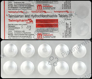 Telmipharm H 40 /12.5 mg Tablet 10s