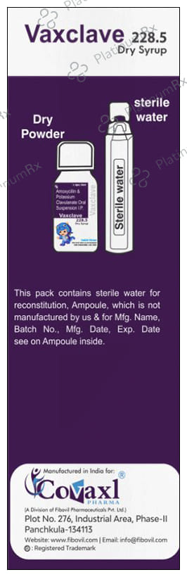 Vaxclave 228.5mg Dry Syrup 30ml