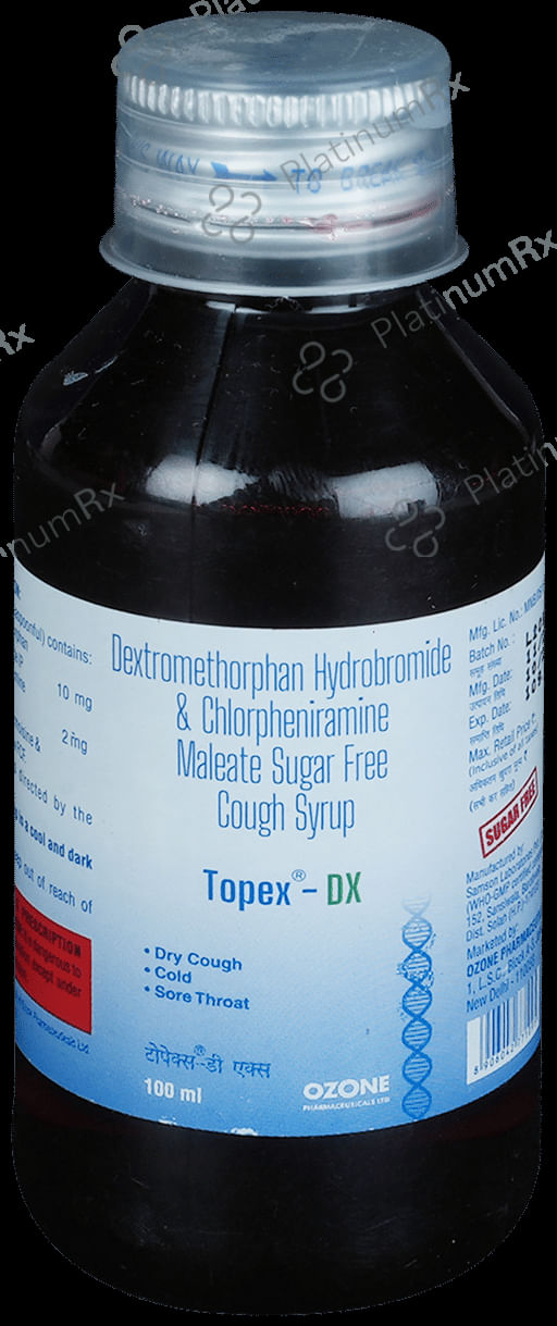 Topex DX 10/4mg Cough Syrup 100ml