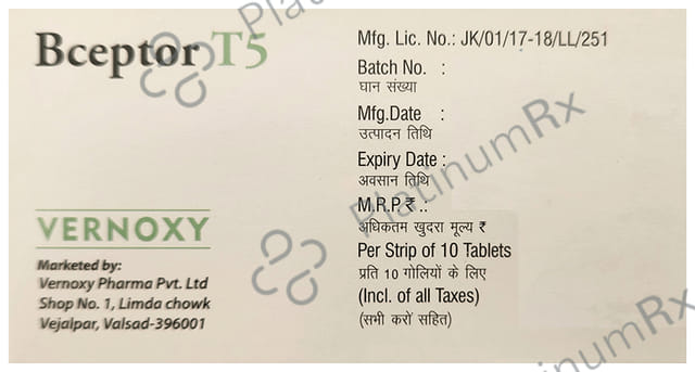 Bceptor T5mg Tablet 10s