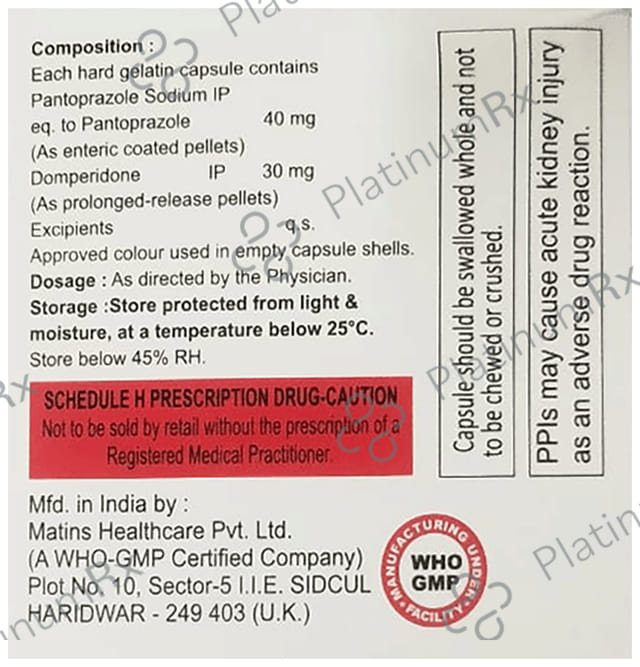 E Panto D 30/40mg Capsule SR 10s