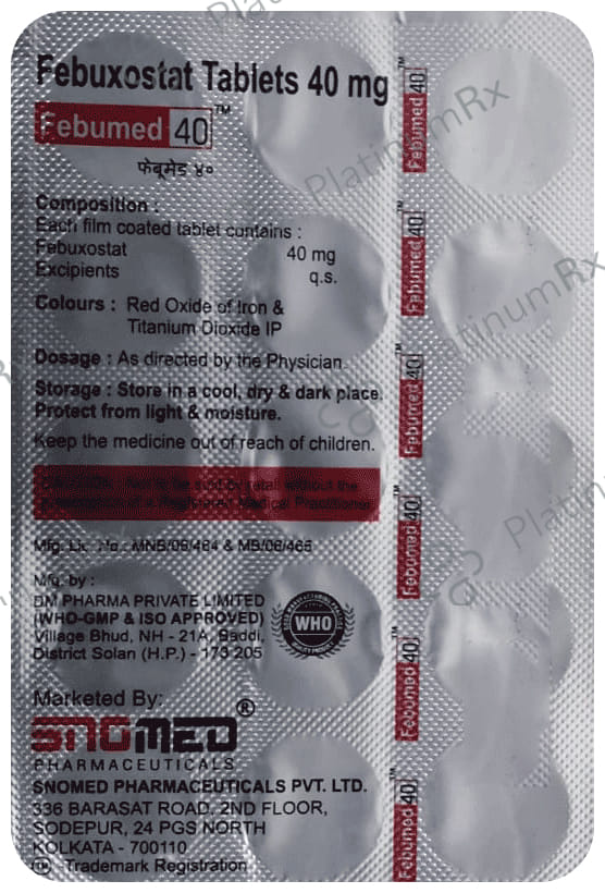 Febumed 40mg Tablet