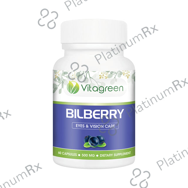 Vitagreen Bilberry 500mg Capsule