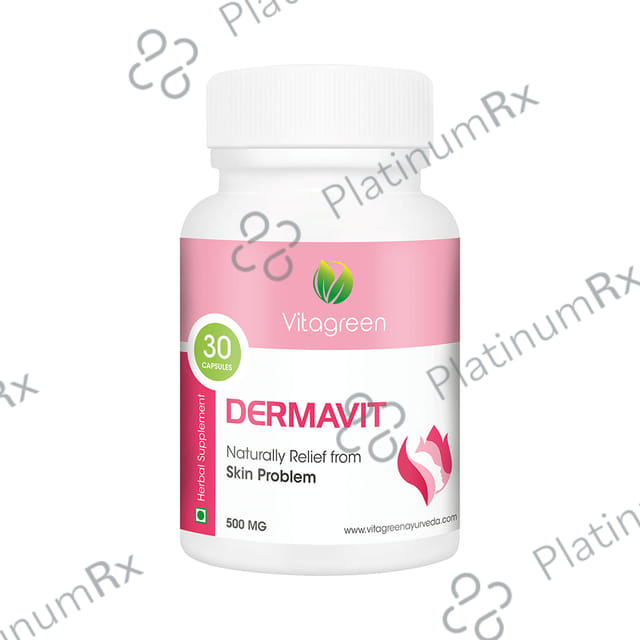 Vitagreen Dermavit 500mg Capsule