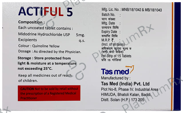 Actiful 5mg Tablet 15s