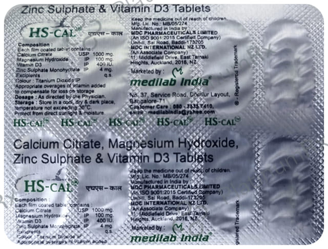 HsCal Tablet 10s