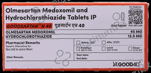 Goodsartan H 40 Tablet