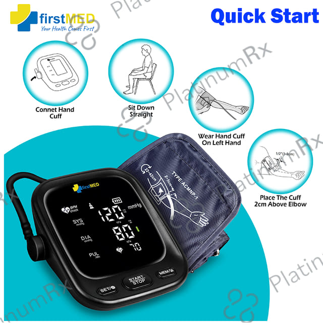 Firstmed FM 05 Arm's Blood Pressure Monitor Black