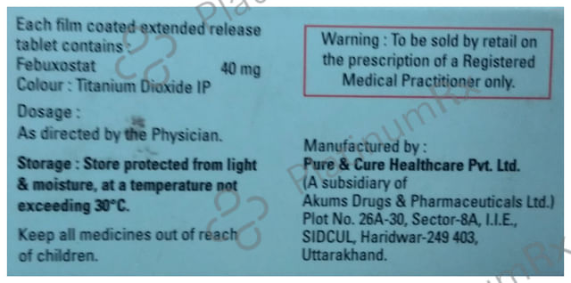Goutfree 40 Tablet ER