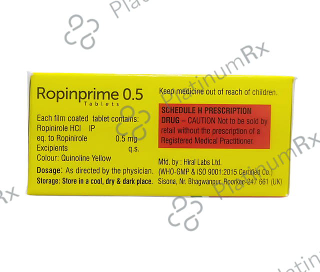 Ropinprime 0.5mg Tablet 10s