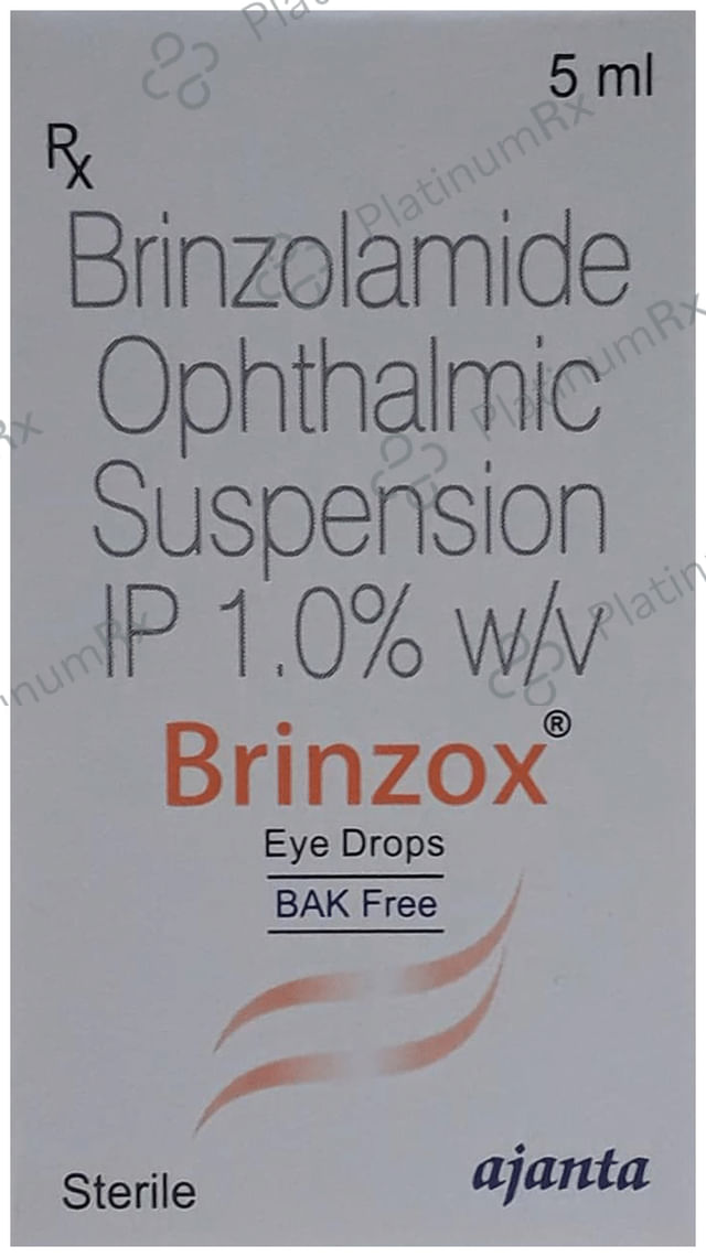 Brinzox 1% BAK Free Ophthalmic Suspension 5ml