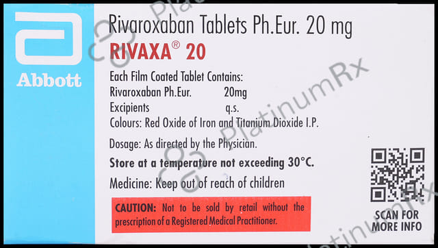 Rivaxa 20mg Tablet 14s