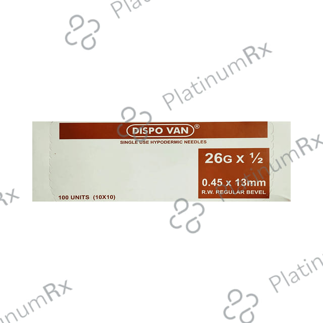Dispovan Needle 100 X (26g x 12.7mm)