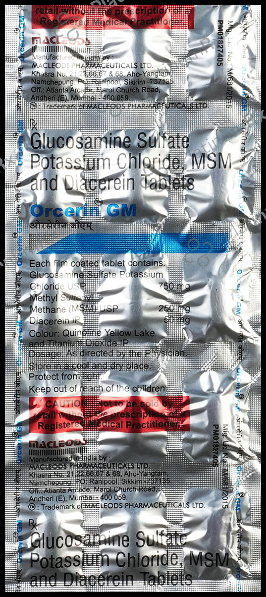 Orcerin GM 50/750/250mg Tablet 15s