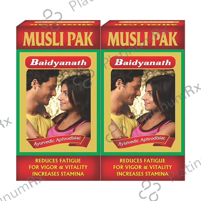 Baidyanath Musli Pak Reduces Fatigue & Increases Stamina Powder (100gm Each) 2 jar