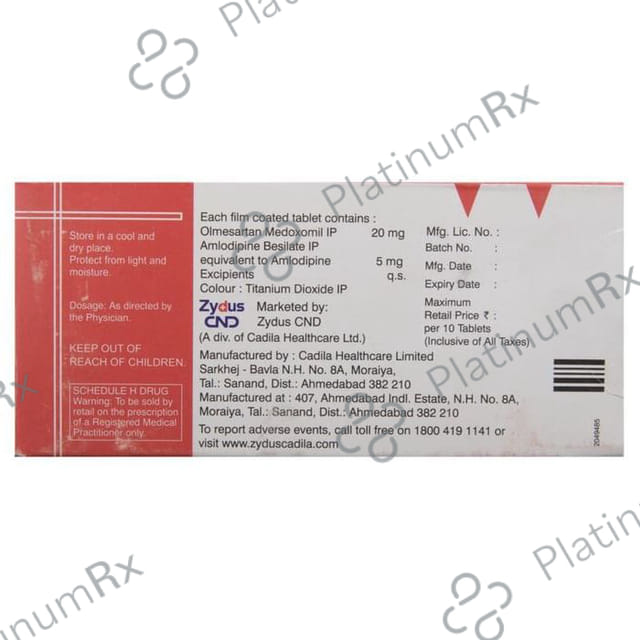 Olmy A 20/5mg Tablet 10s