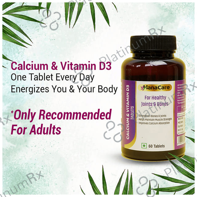 Hana Care Calcium & Vitamin D3 Tablet 60s
