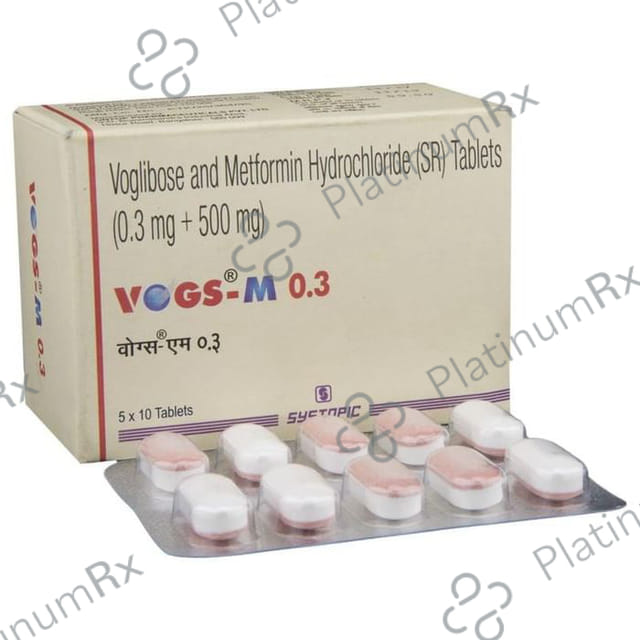 Vogs M 0.3/500mg Tablet SR 10s