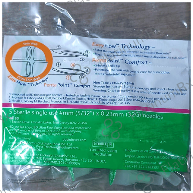 BD Ultra Fine Pen Needle 32G 5s