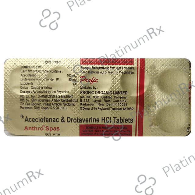 Anthro Spas 100/80mg Tablet 10s