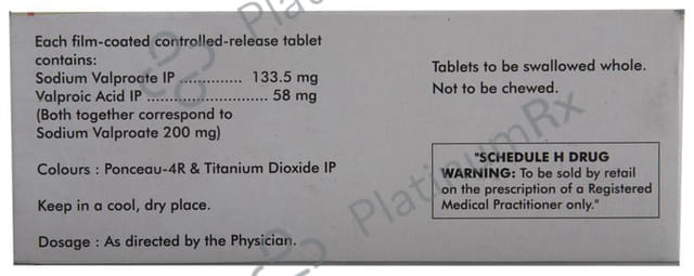 Valprid CR 200mg Tablet CR 10s