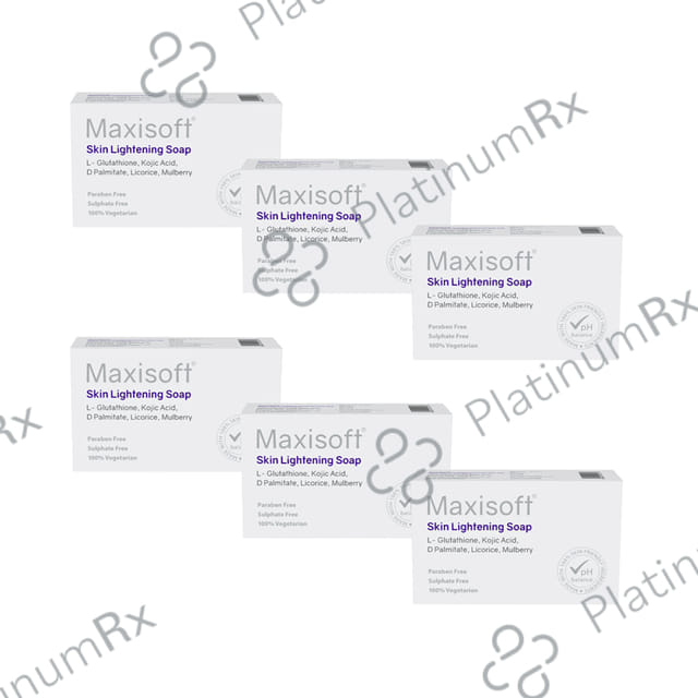 Maxisoft Skin LIghtening Soap (75gm Each) 6 units