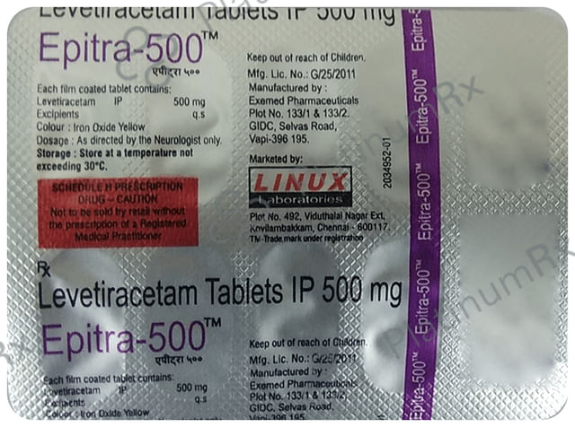 Epitra 500mg Tablet 10s