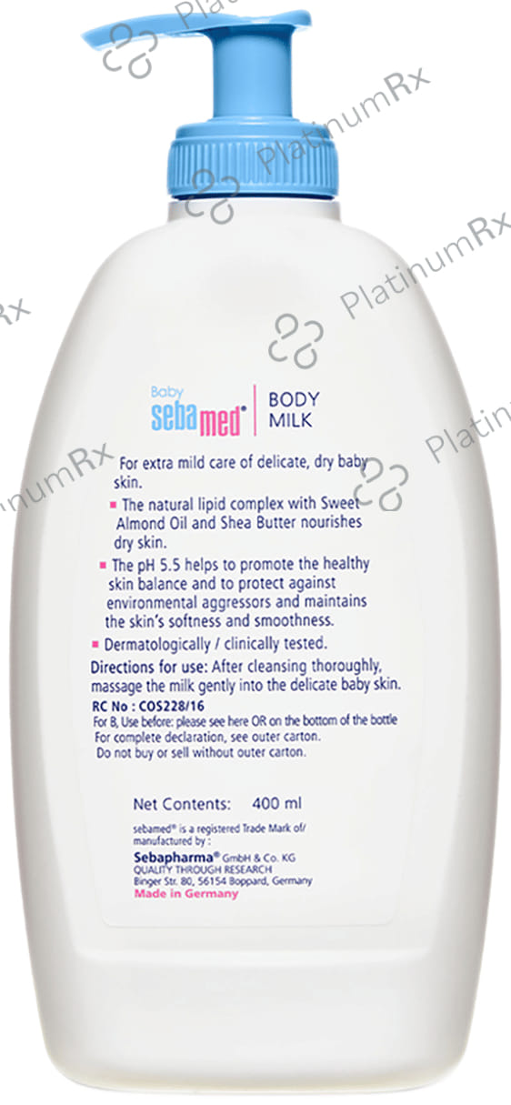 Sebamed Baby Body Milk with Panthenol pH 5.5 Lotion 400ml