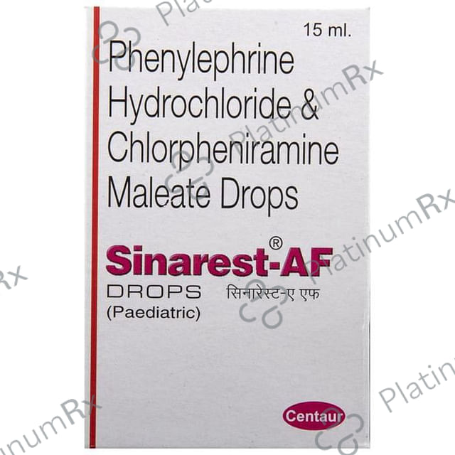 Sinarest AF Paediatric 1/2.5mg Oral Drops 15ml