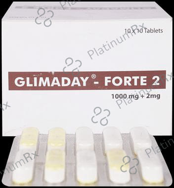Glimaday Forte 2/1000mg Tablet PR 10s