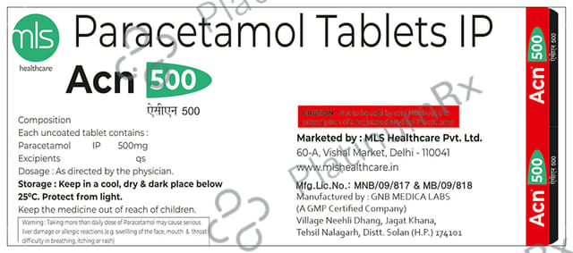 Acn 500mg Tablet 10s
