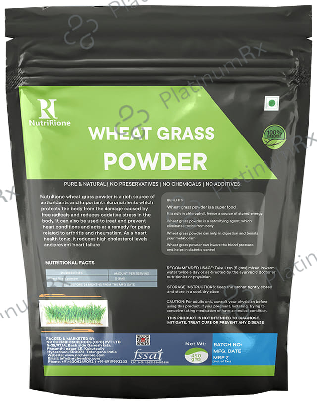 NutriRione Wheat Grass Powder 450 gm