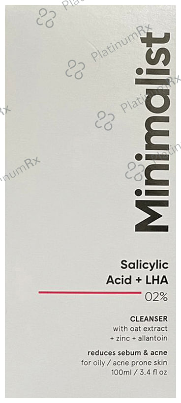 Minimalist 2% Salicyclic Acid + LHA Cleanser 100ml