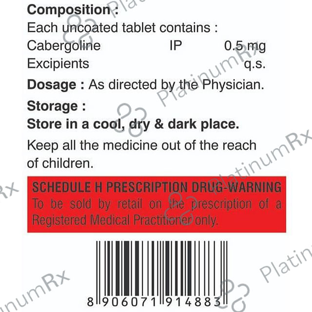 Cabergoline 0.5 Tablet