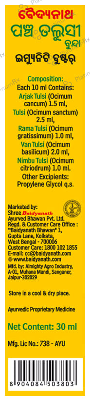 Baidyanath (Noida) Panch Tulsi (Amrit Tulsi) Drop Immunity Booster