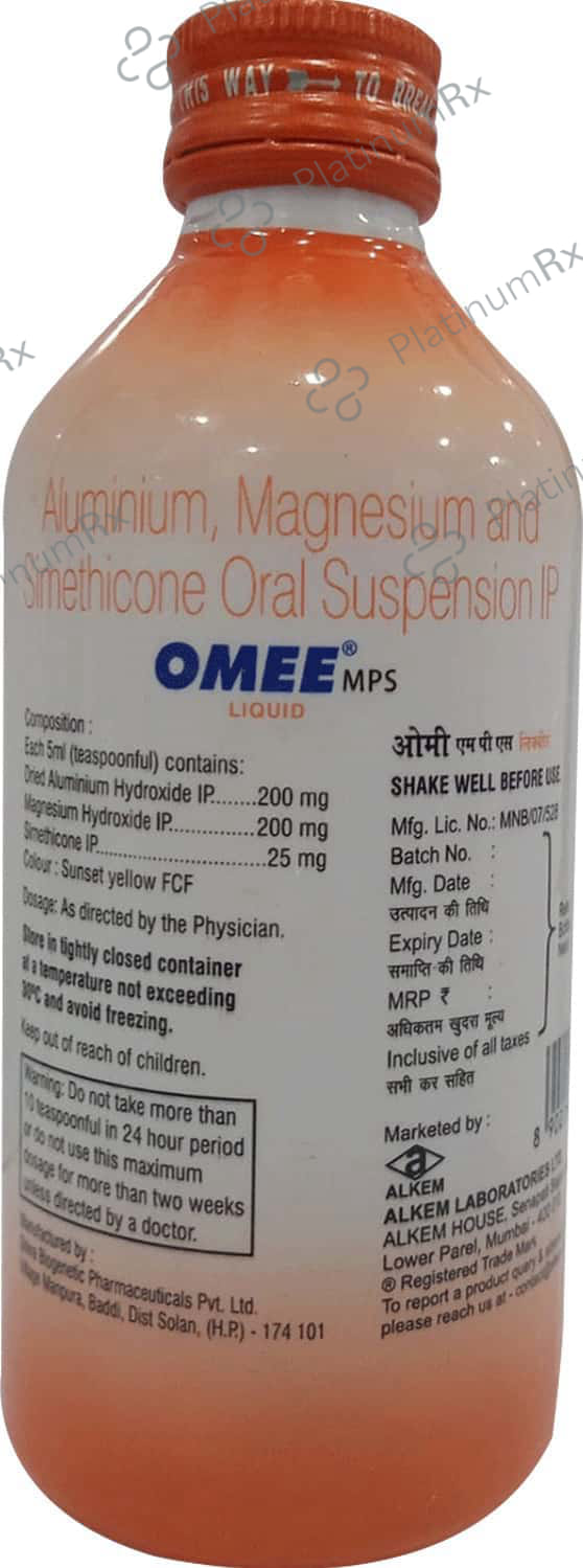 Omee MPS O Oral Suspension Orange Sugar Free 200ml