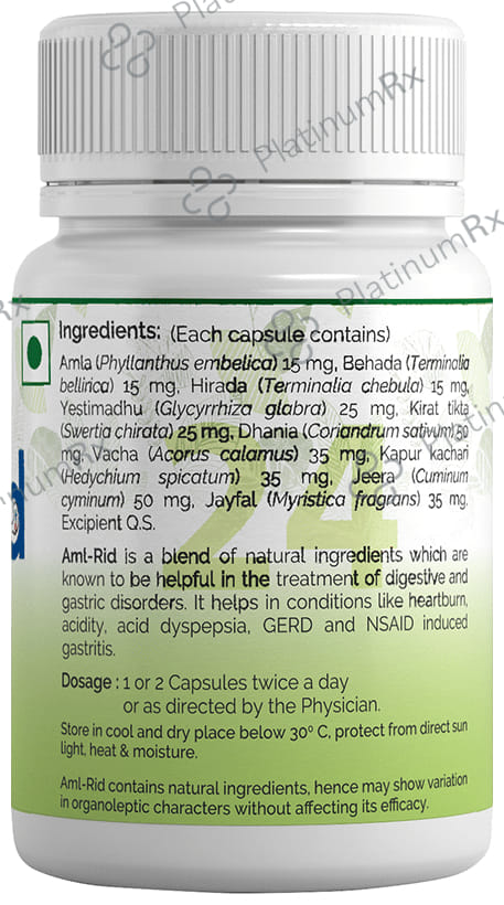 BVG Life Sciences Aml-Rid Herbal Antacid Capsule 30 capsules