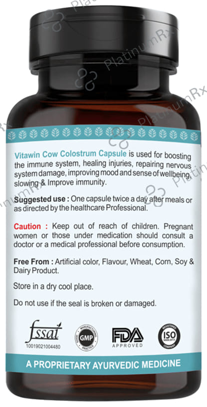 Vitawin Cow Colostrum Vegetarian Capsule