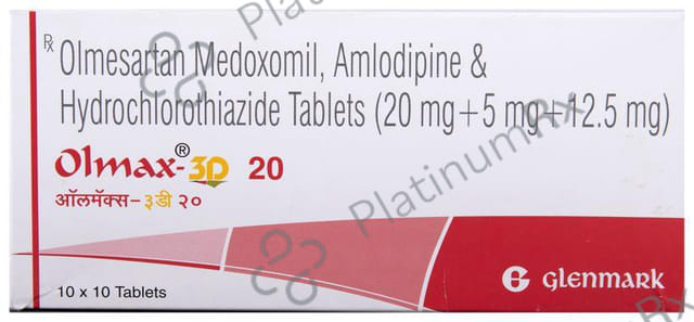 Olmax 3D 20mg Tablet 10s