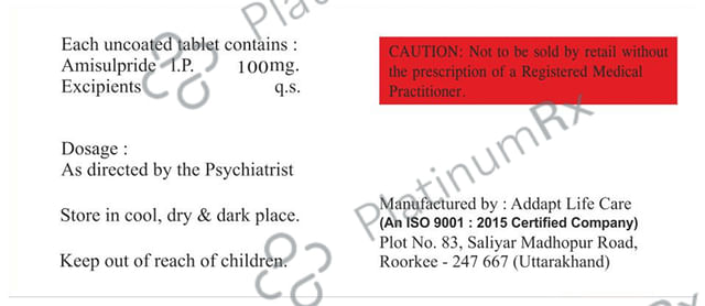 Amiliv 100mg Tablet 10s