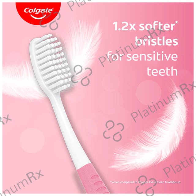 Colgate Gentle Sensitive Ultrasoft Toothbrush with 20gm Total 12 Toothpaste Free