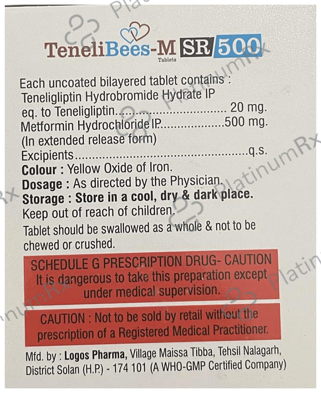 Tenelibees M SR 500 Tablet 10s